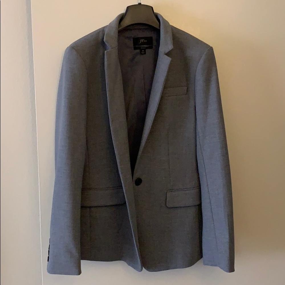J.CREW Regent Blazer in Heather Graphite Grey
